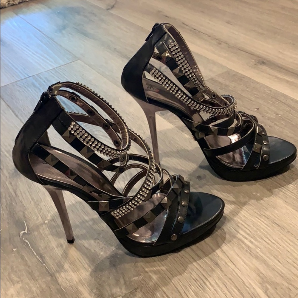 Sexy studded rhinestone heels - Picture 8 of 8